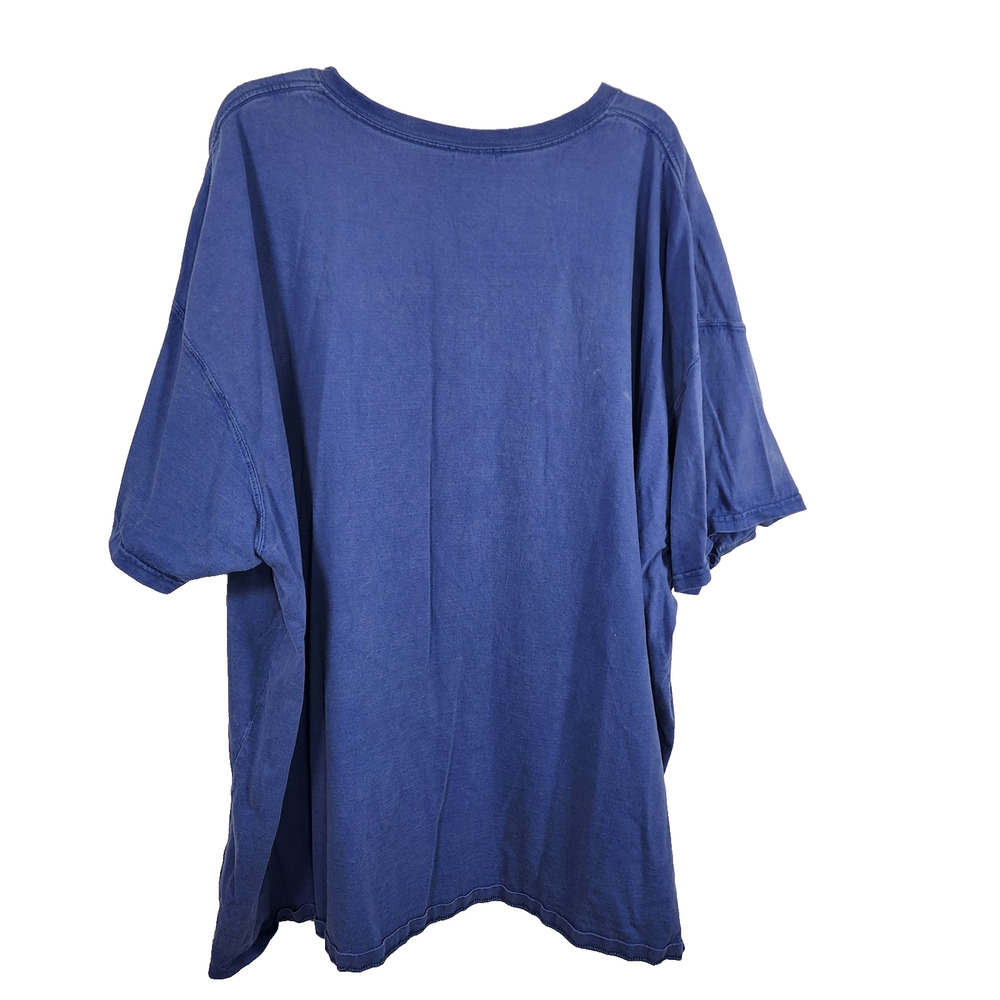 Carhartt Men Loose Fit T-Shirt 4XL Blue Short Sleeve Pocket Tee Heavyweight Work - Picture 2 of 11